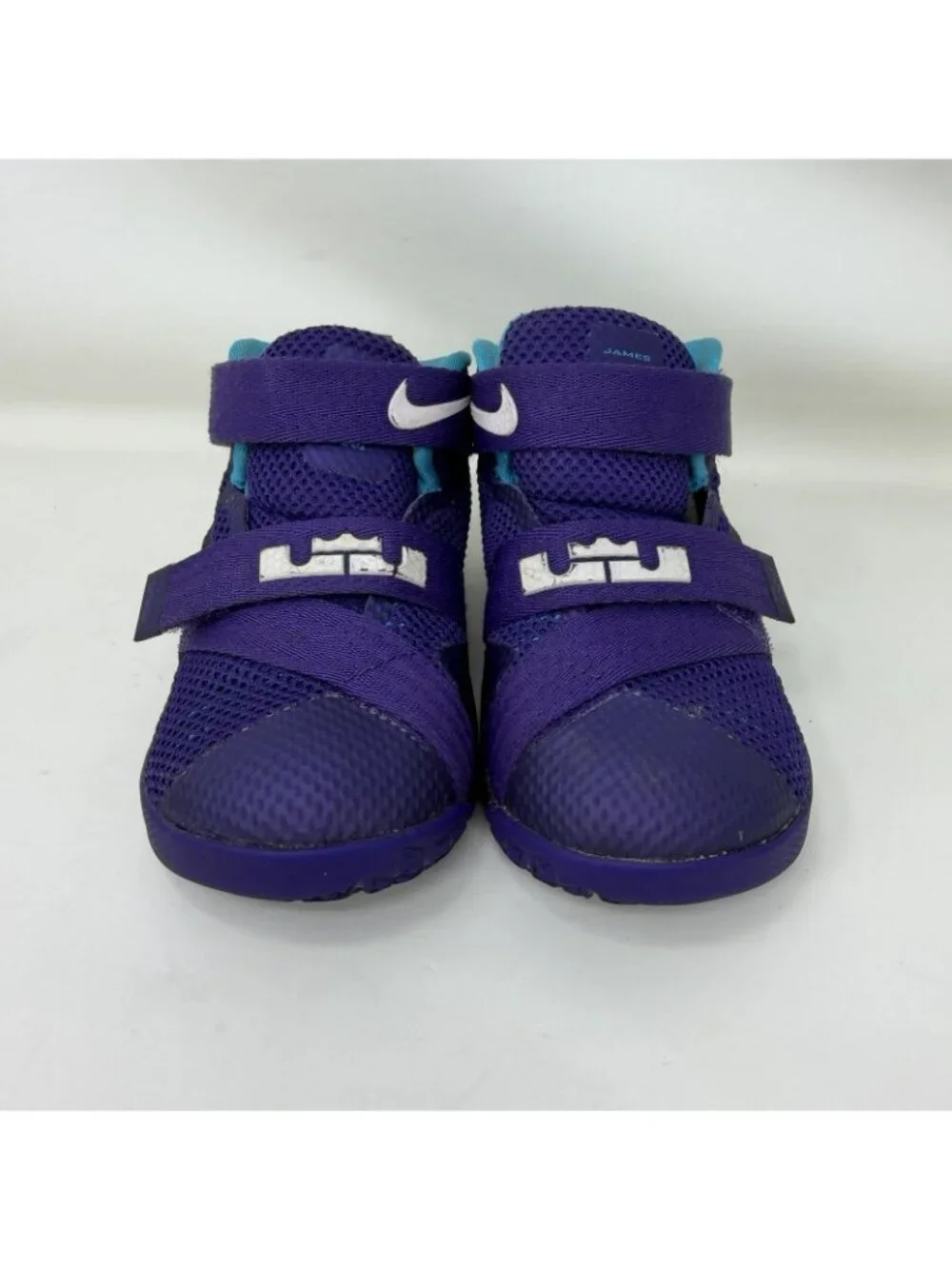 Nike LeBron Soldier 9 Shoes Purple Black Toddler Size 7C